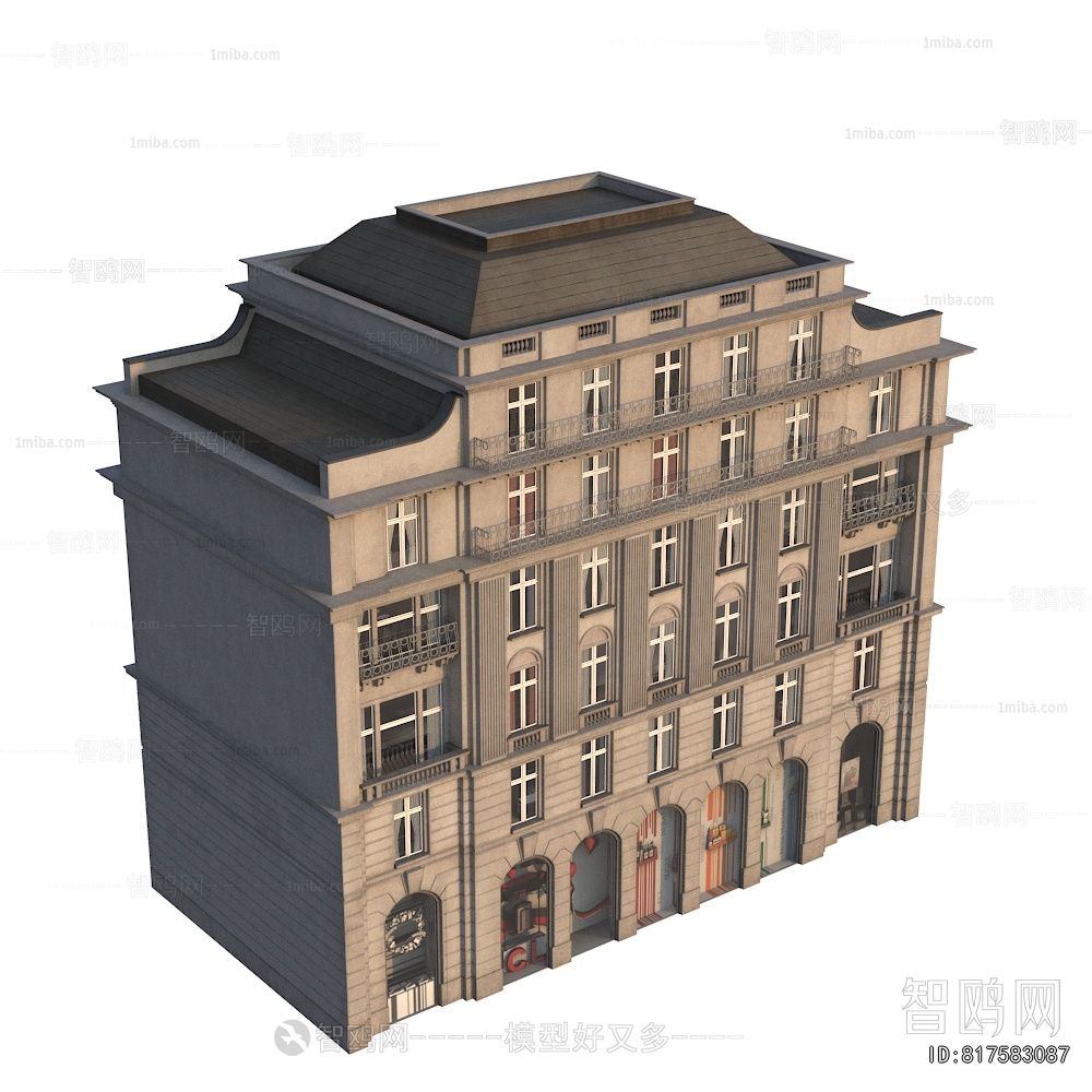 European Style Retro Style Building Appearance