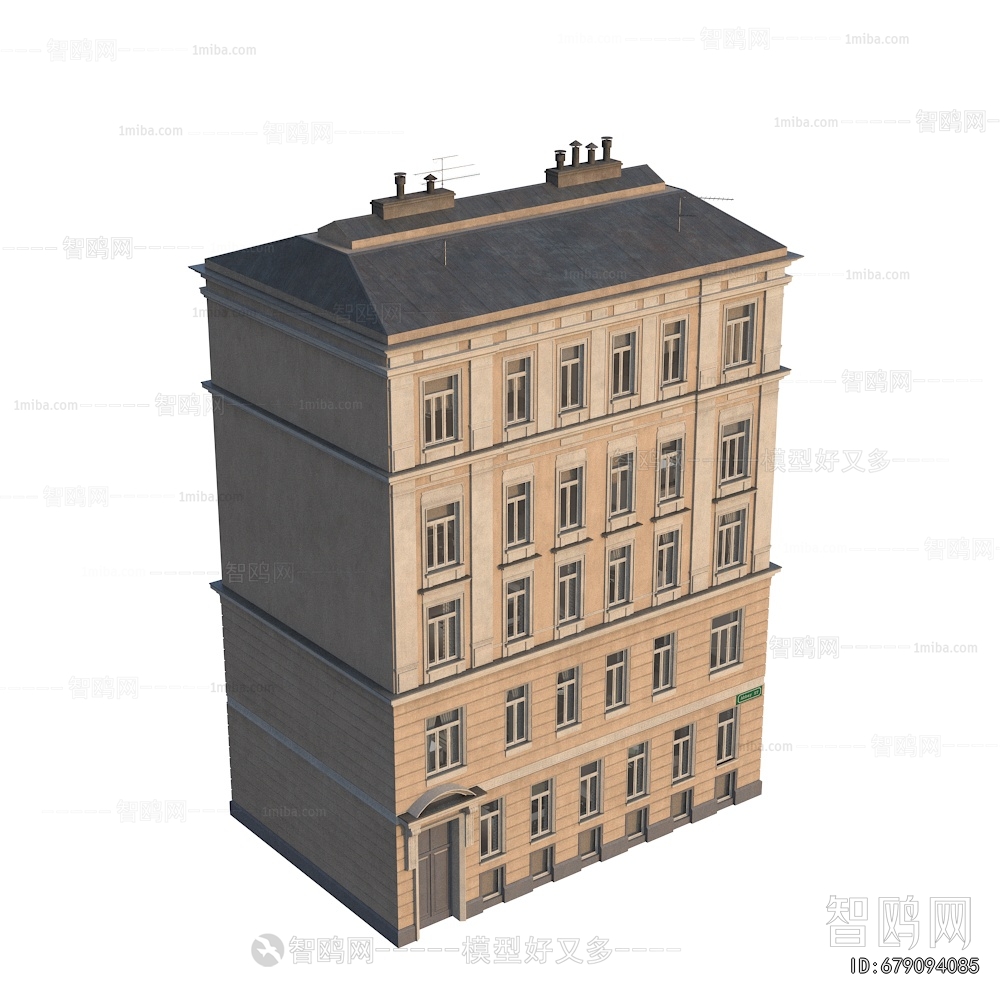 European Style Retro Style Building Appearance