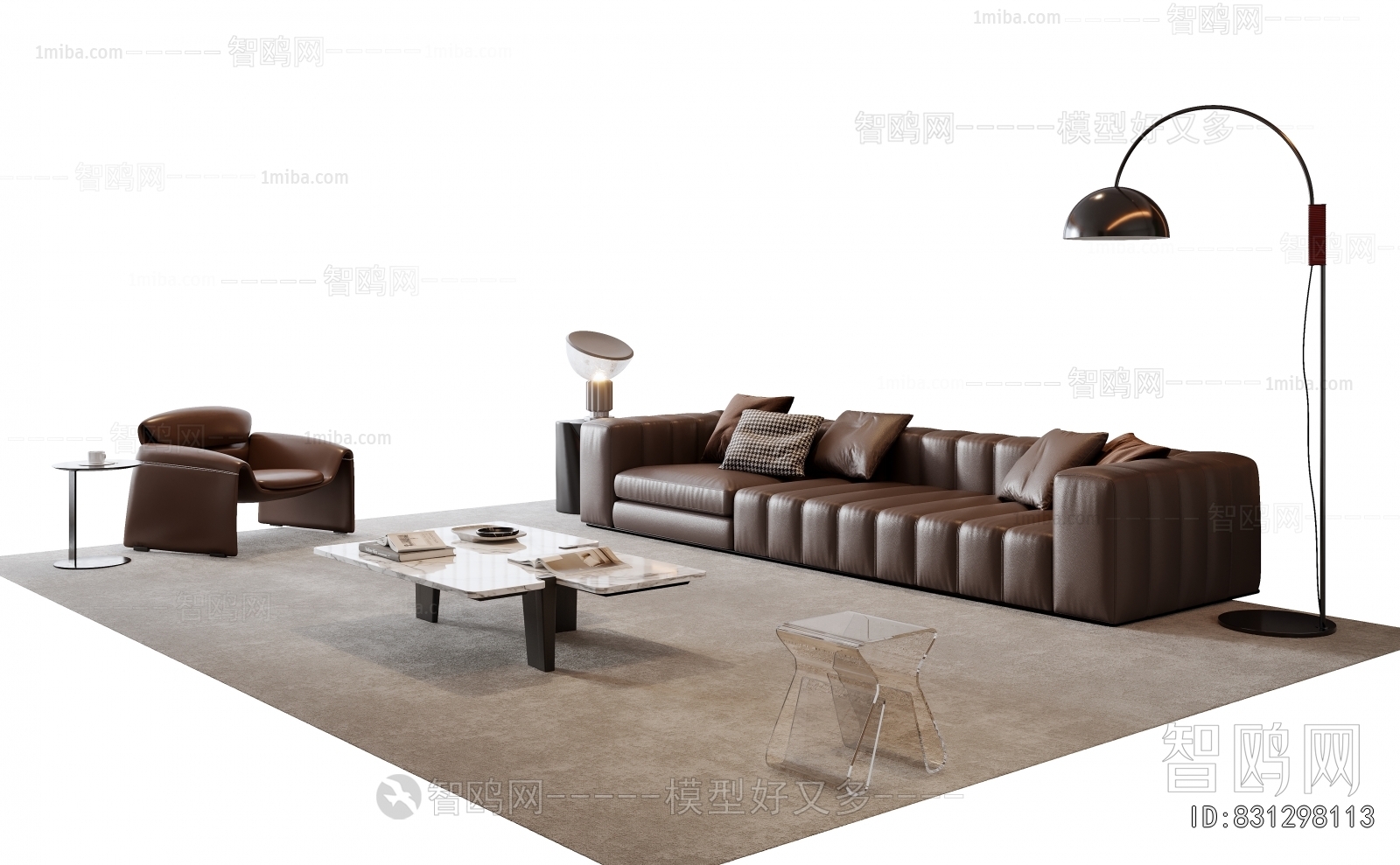 Modern Multi Person Sofa