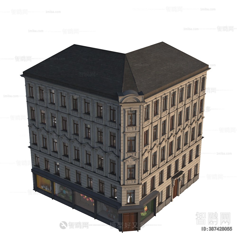 European Style Retro Style Building Appearance