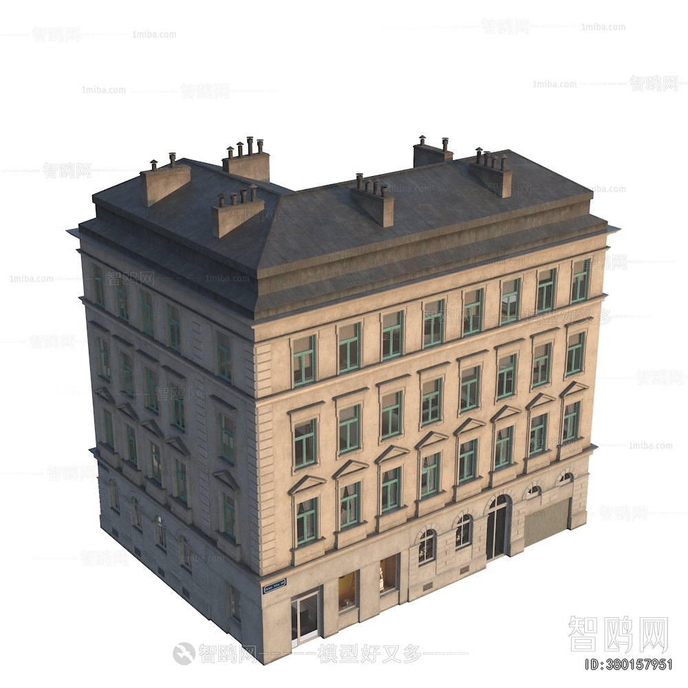 European Style Retro Style Building Appearance