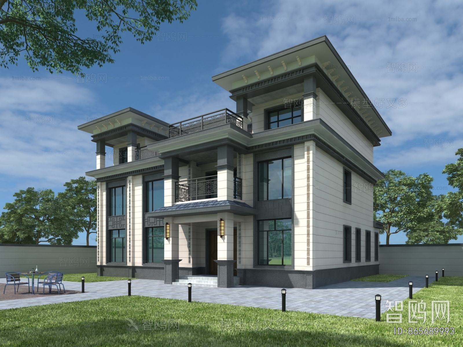 New Chinese Style Detached Villa