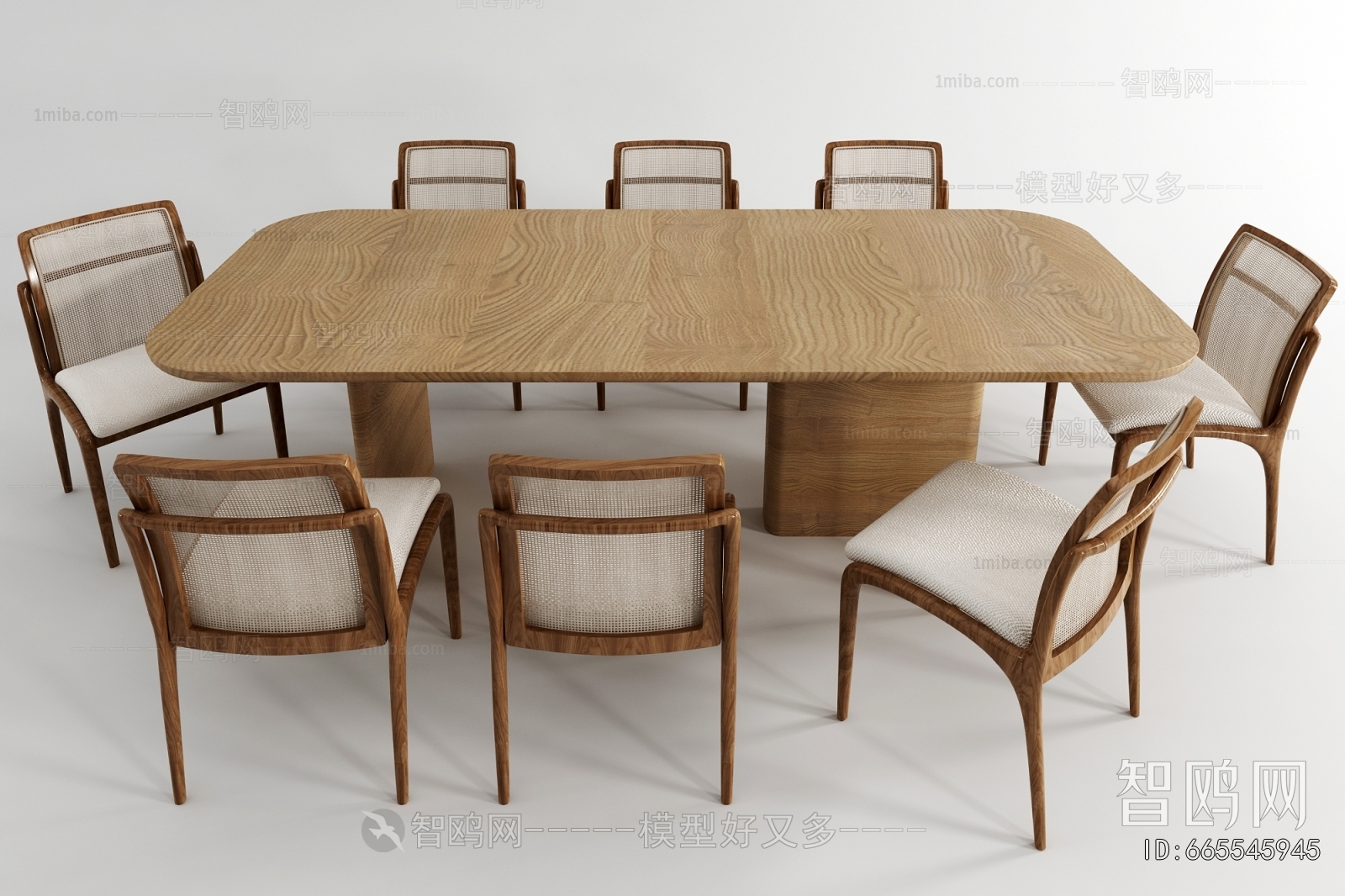 Wabi-sabi Style Dining Table And Chairs