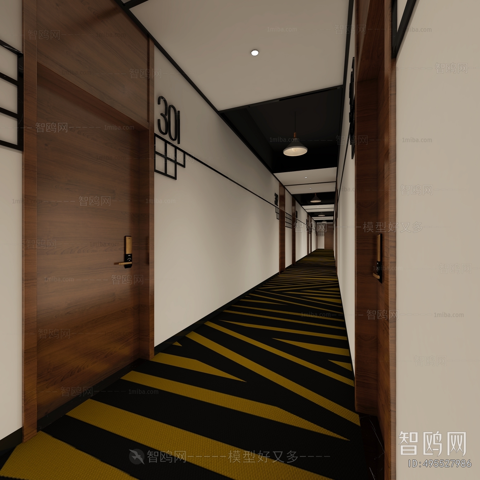 New Chinese Style Corridor