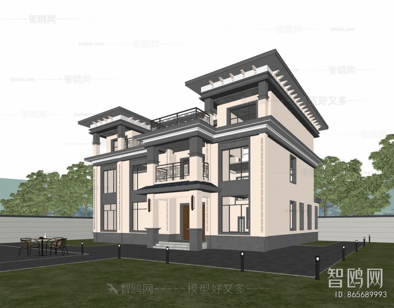 New Chinese Style Detached Villa