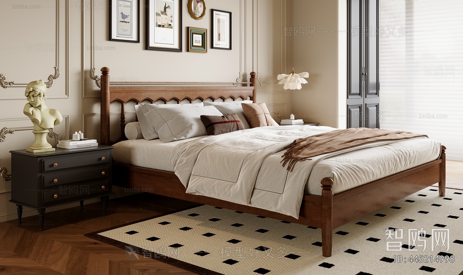 French Style Double Bed