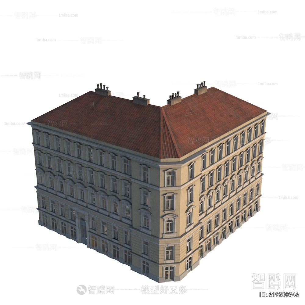 European Style Retro Style Building Appearance