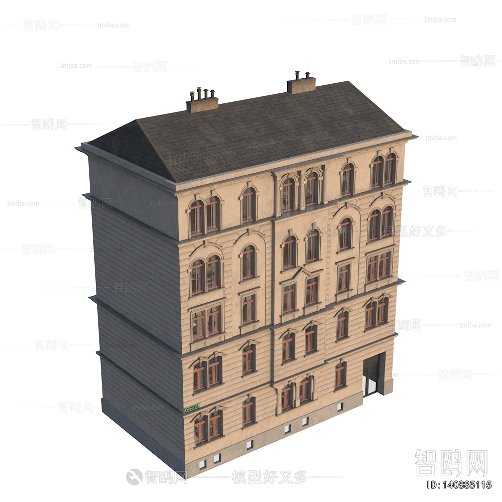 European Style Retro Style Building Appearance