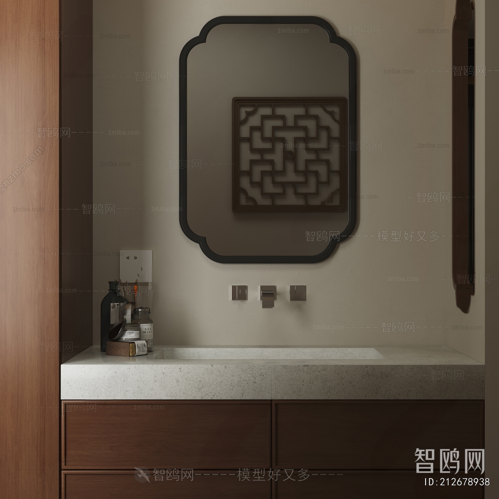 New Chinese Style Bathroom Cabinet