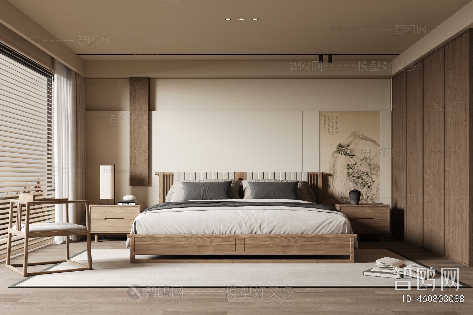 New Chinese Style Bedroom