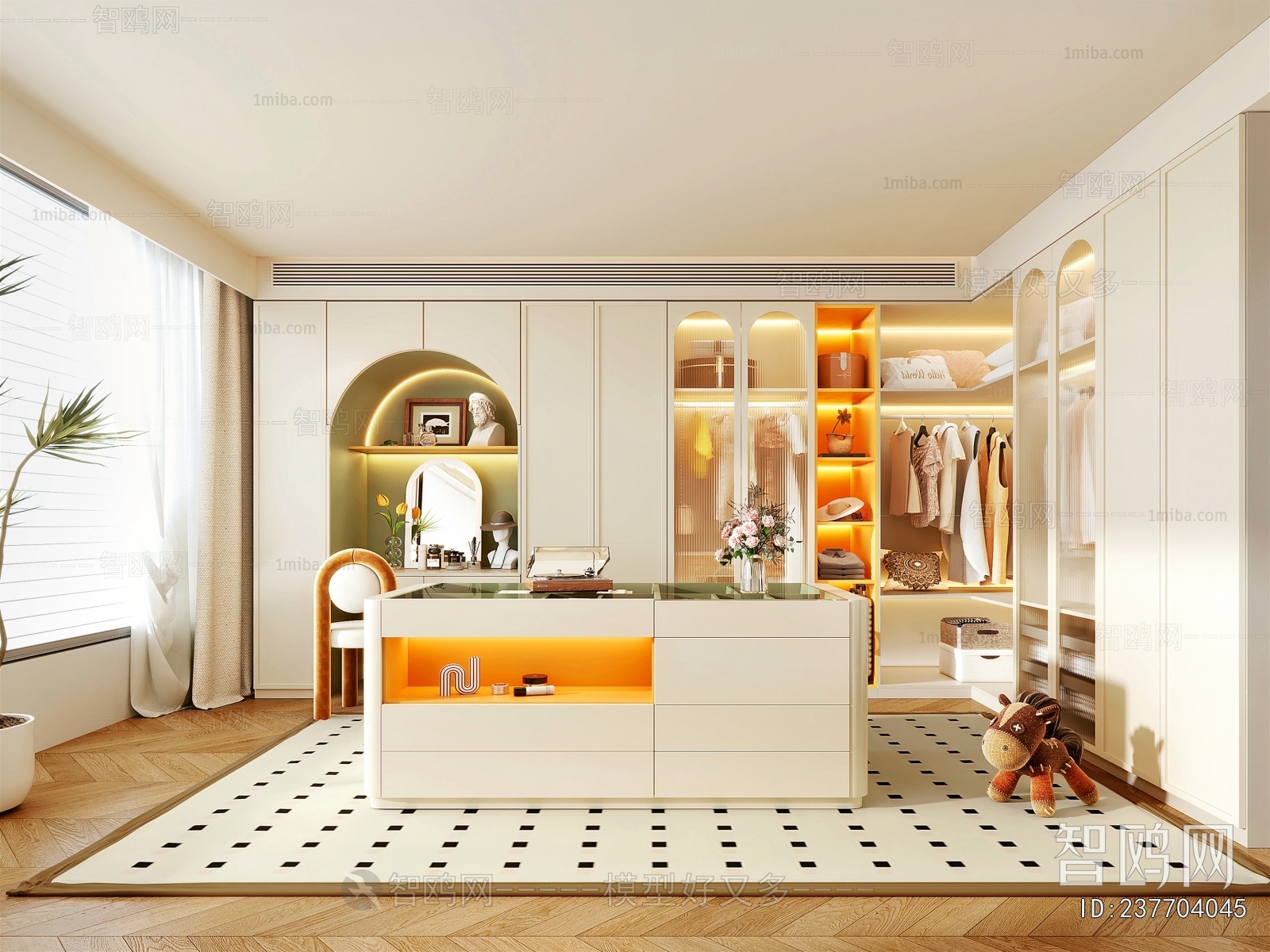 Modern Clothes Storage Area