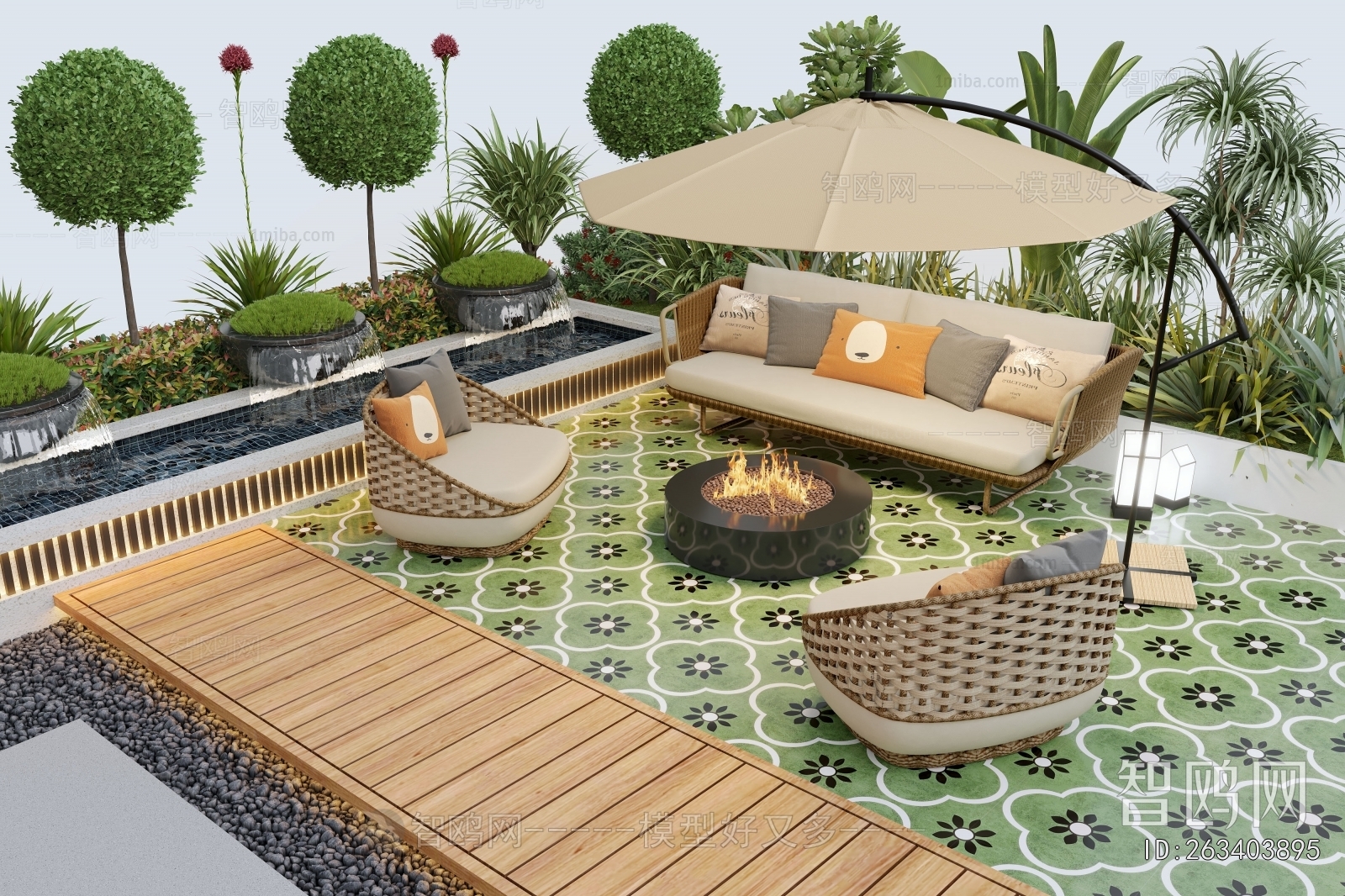 Modern Outdoor Sofa