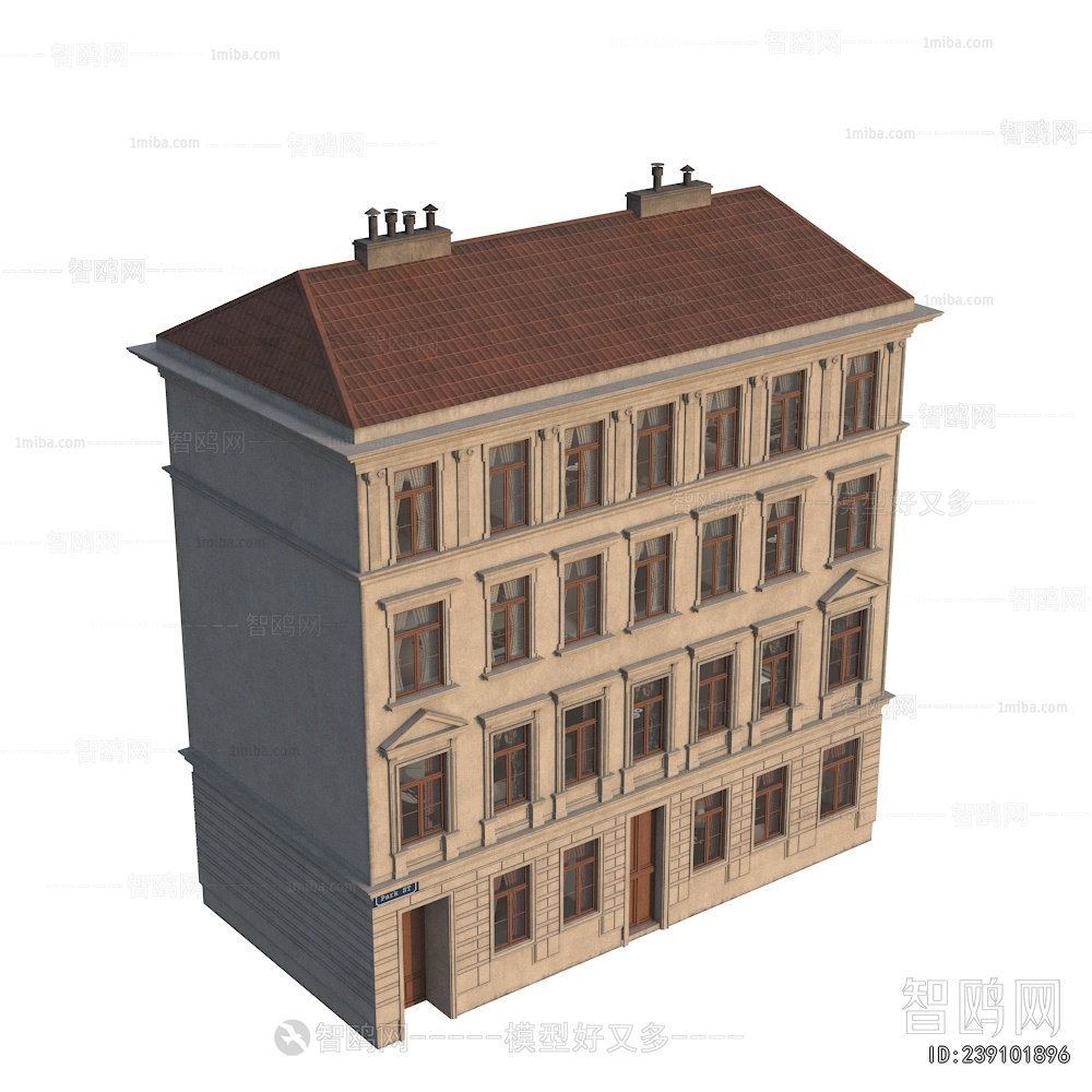 European Style Retro Style Building Appearance