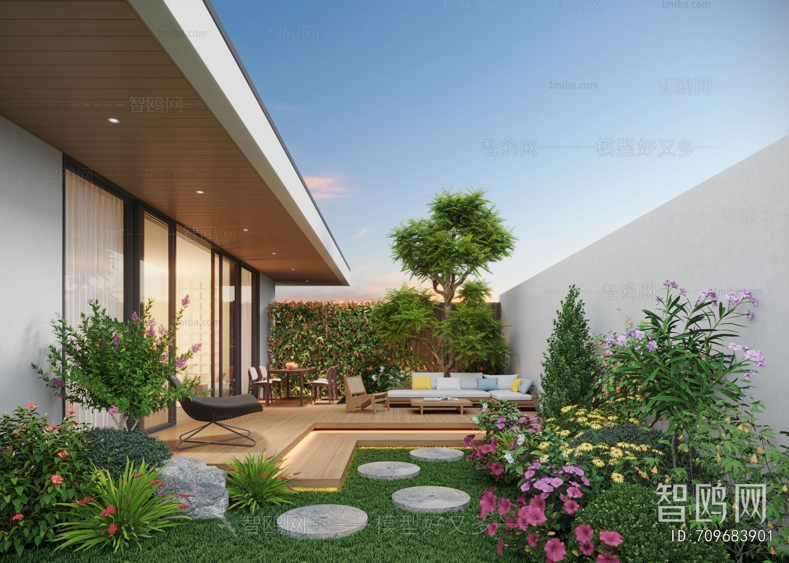 Modern Courtyard/landscape