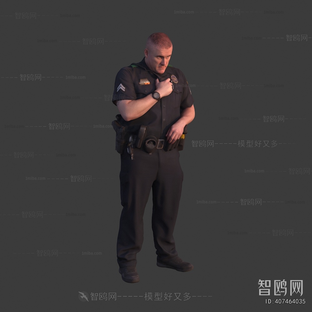 现代美国警察男人