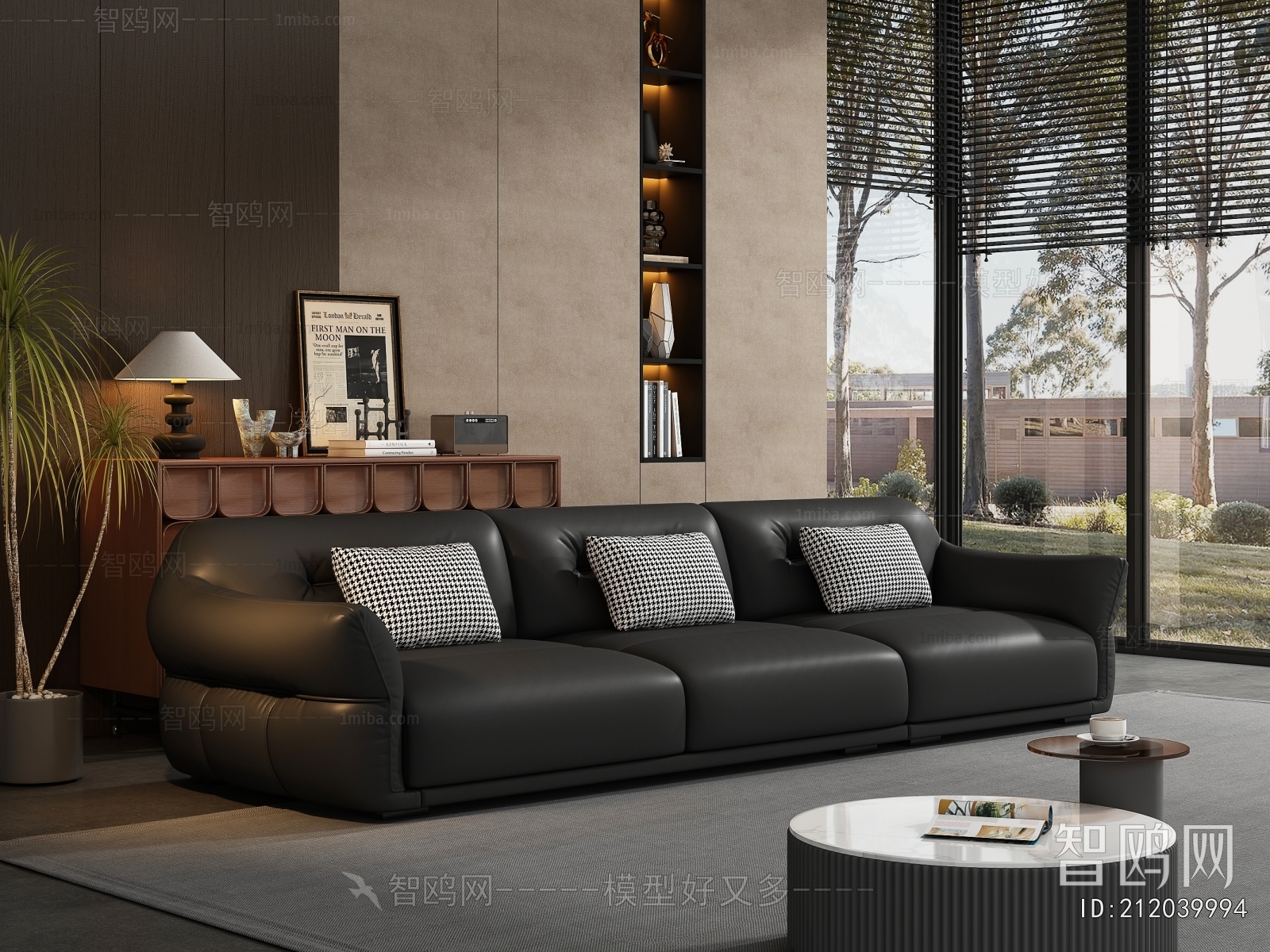 Modern Three-seat Sofa