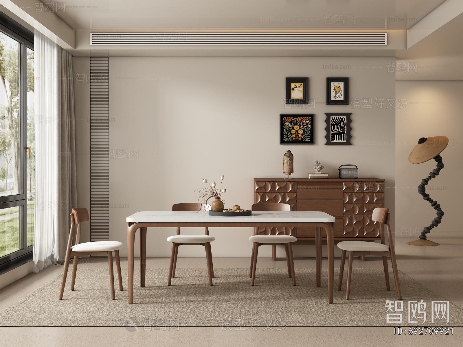 Wabi-sabi Style Dining Room