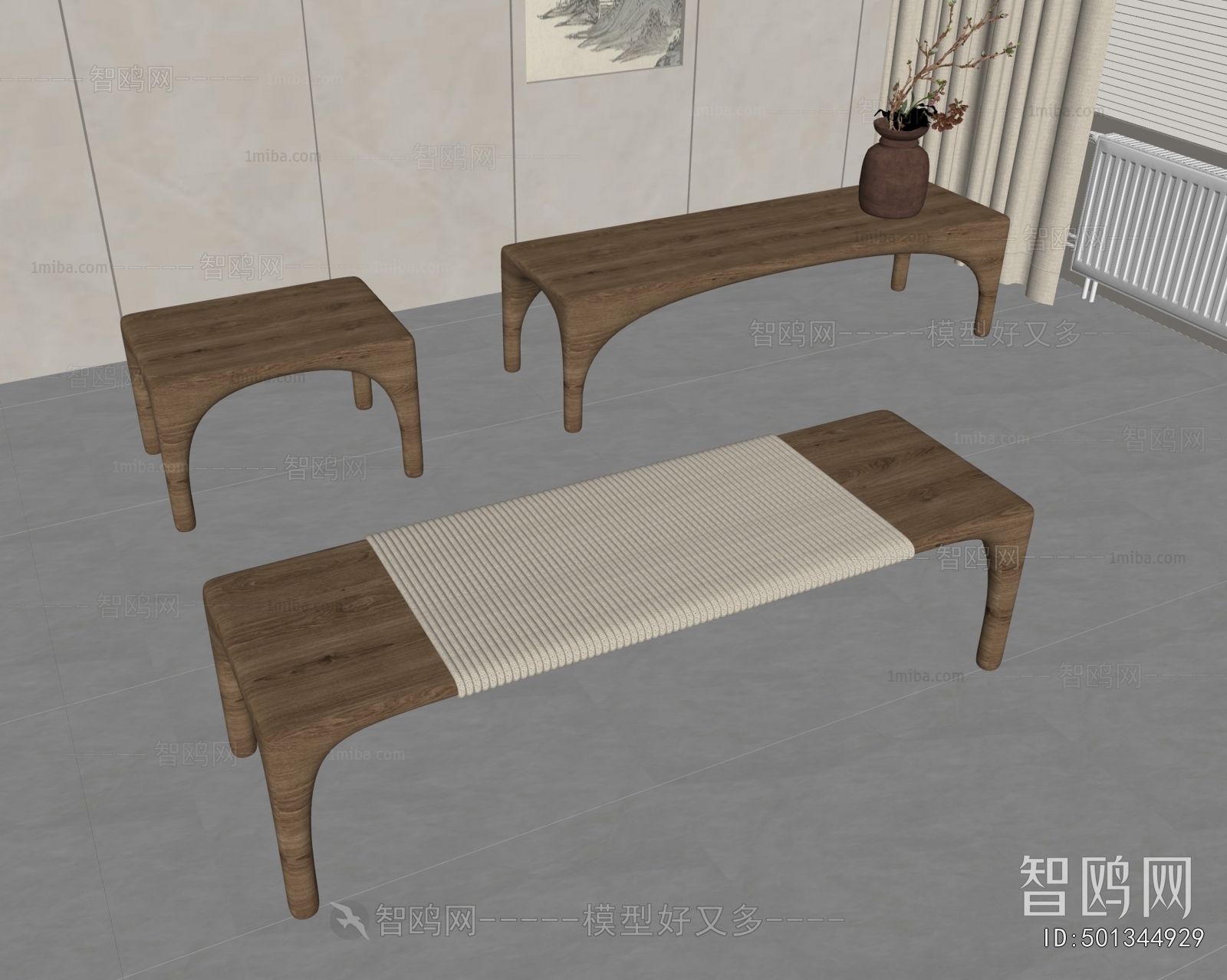 New Chinese Style Bench