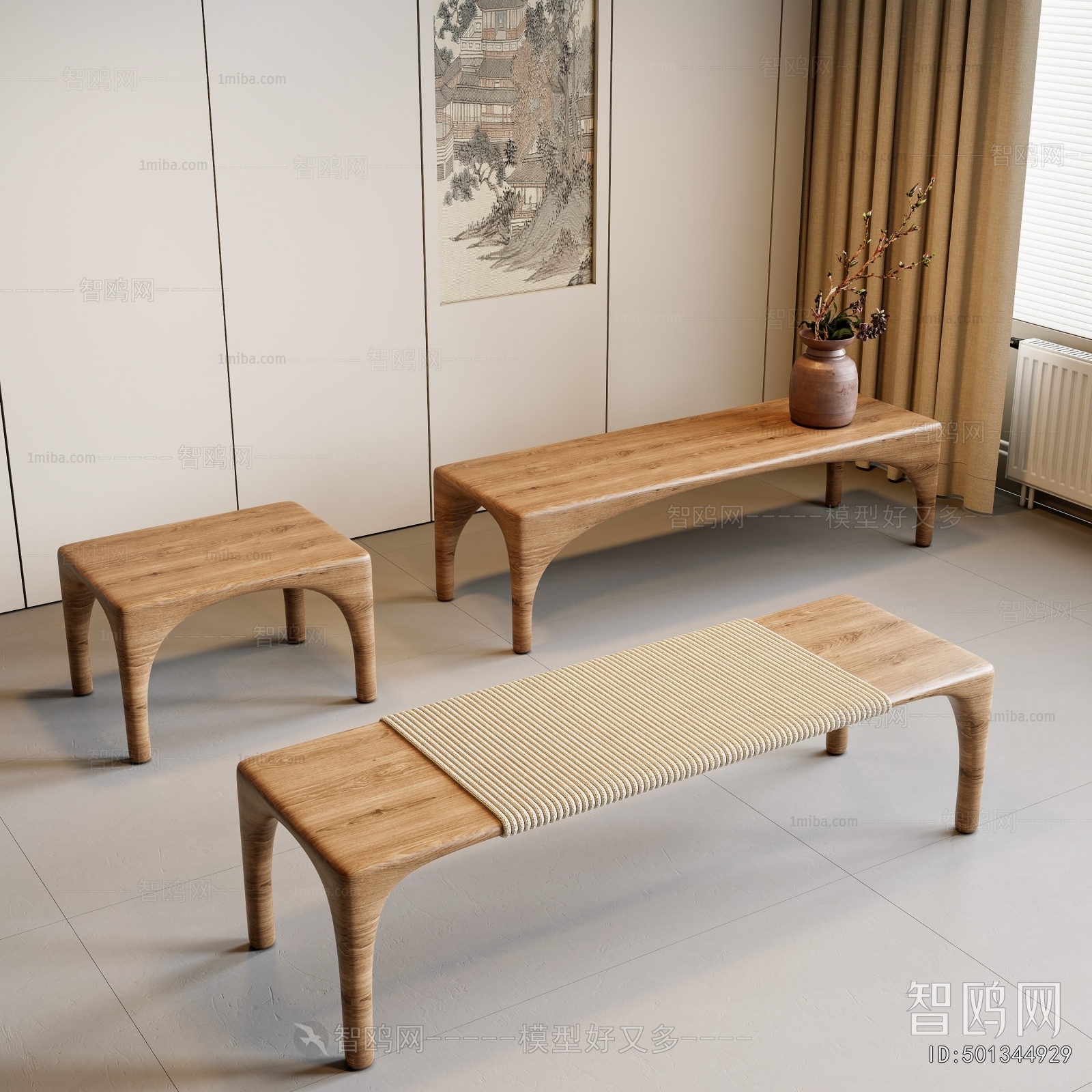 New Chinese Style Bench