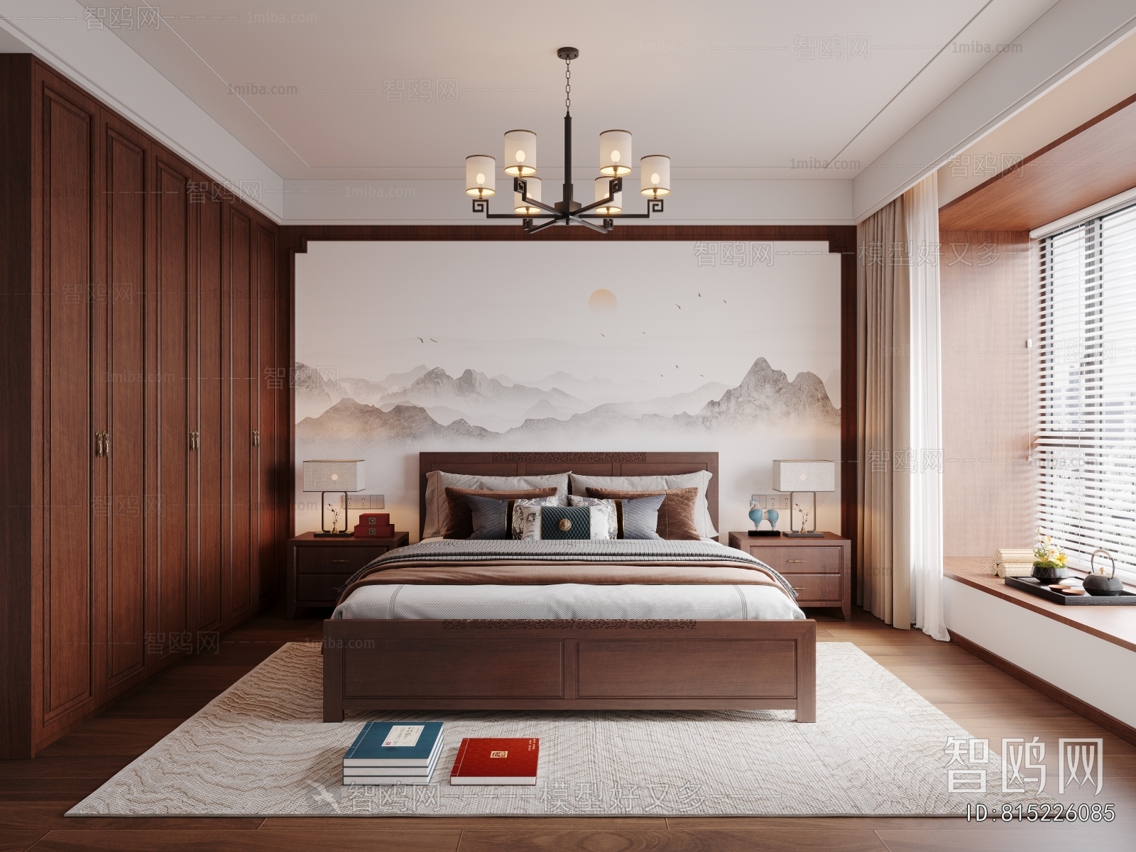 New Chinese Style Bedroom