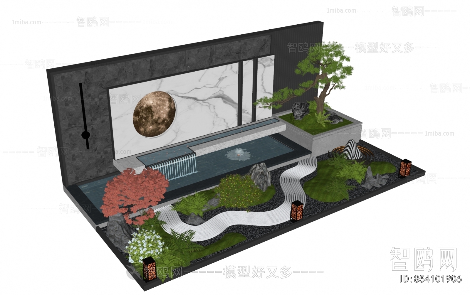 New Chinese Style Landscape Wall