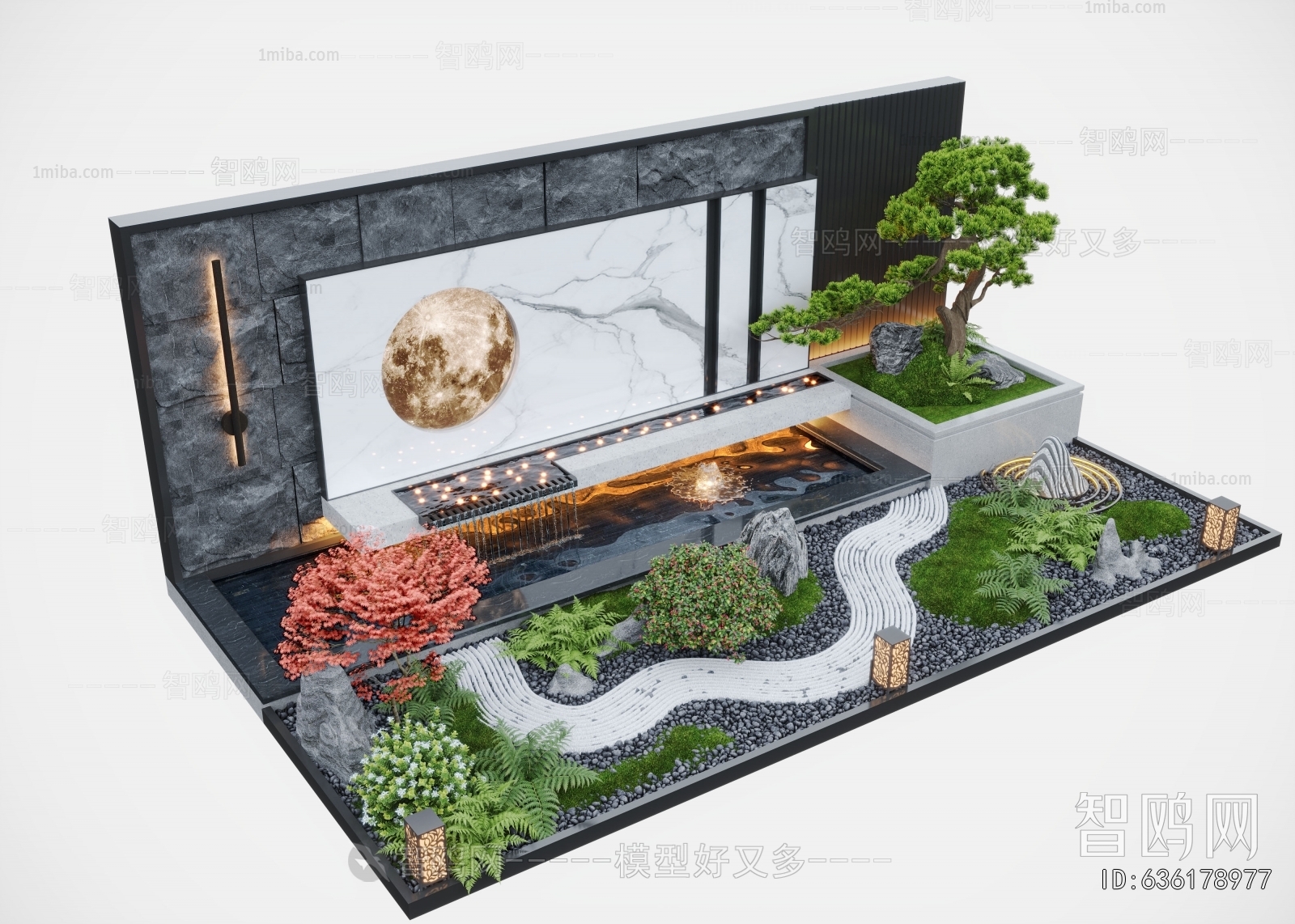 New Chinese Style Landscape Wall