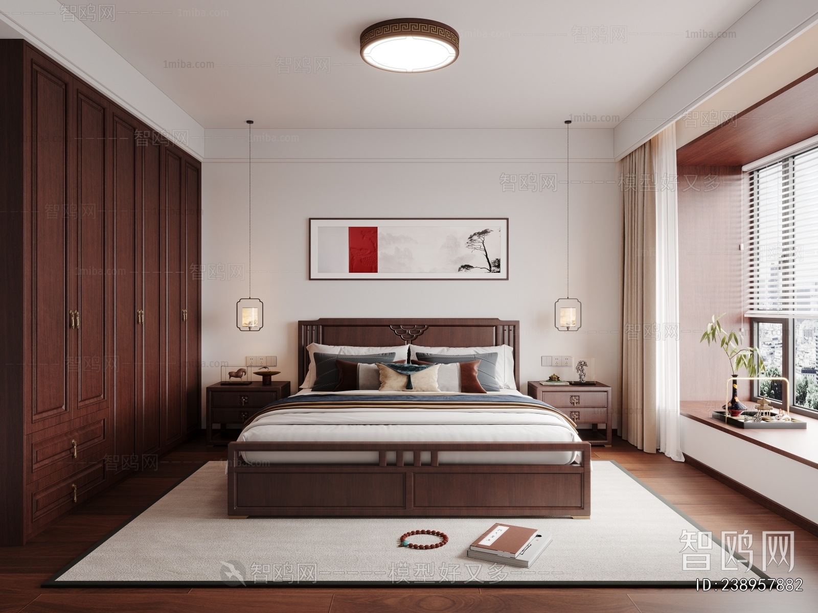 New Chinese Style Bedroom