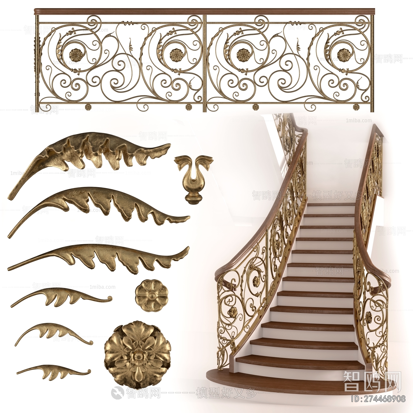 Simple European Style Staircase