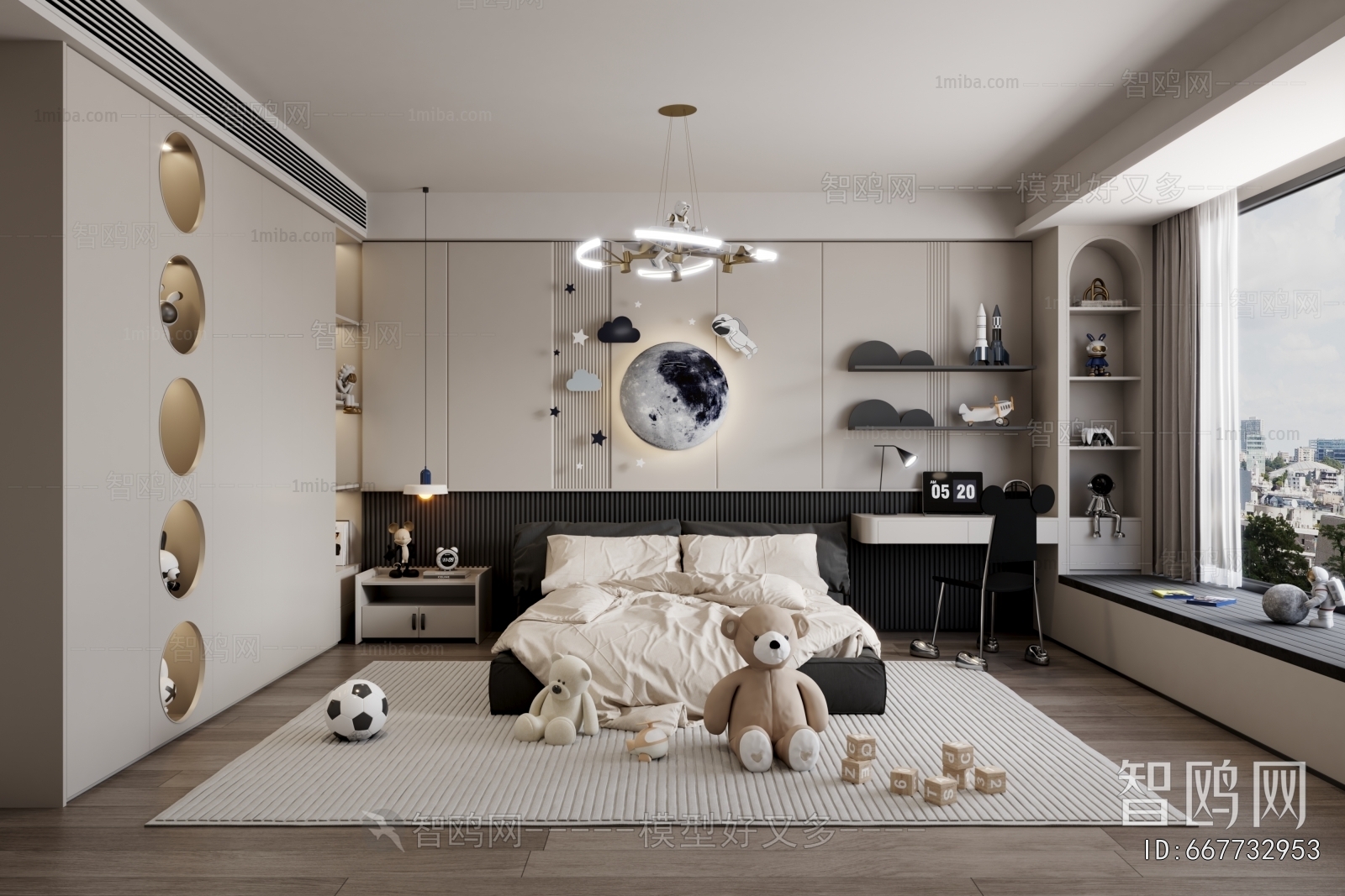 Modern Boy's Room And Son's Room