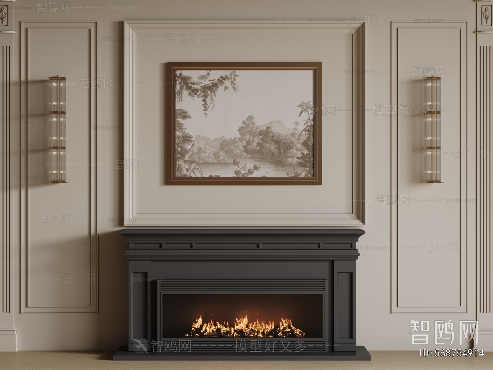 French Style Fireplace