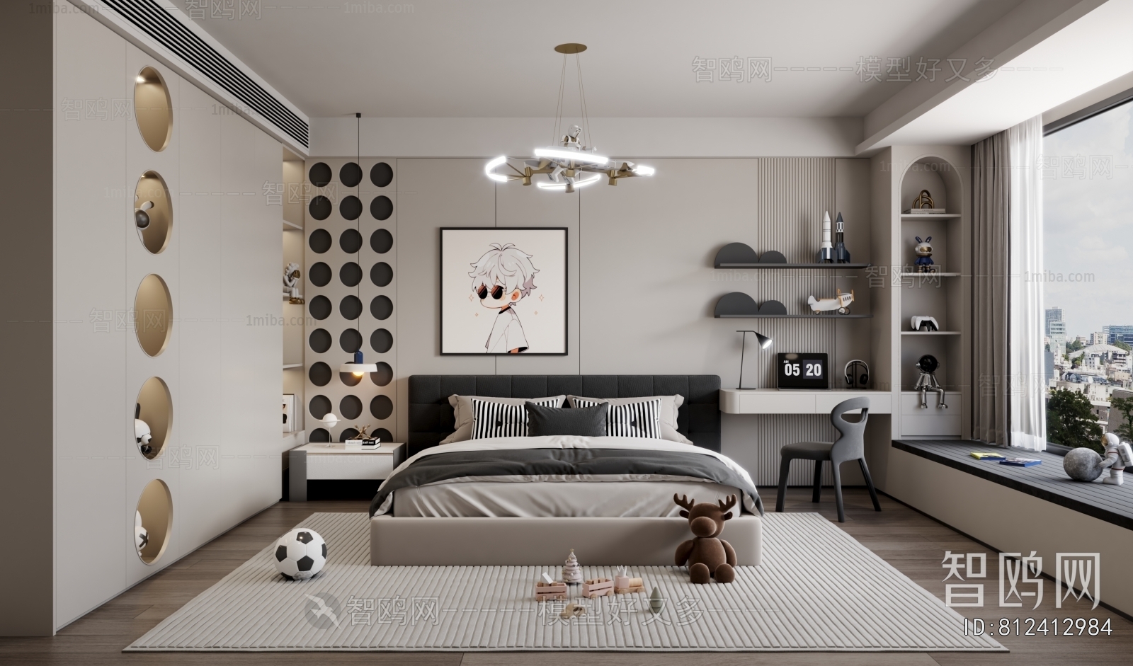 Modern Boy's Room And Son's Room