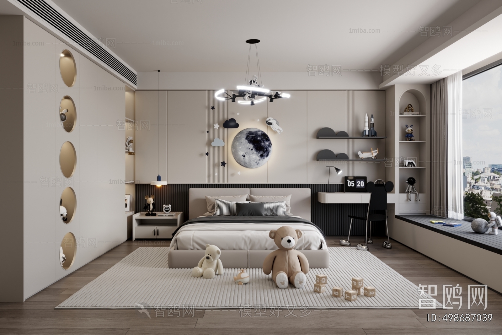 Modern Boy's Room And Son's Room