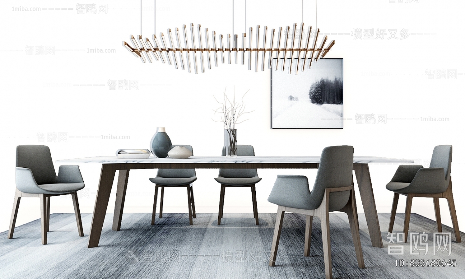 Nordic Style Dining Table And Chairs