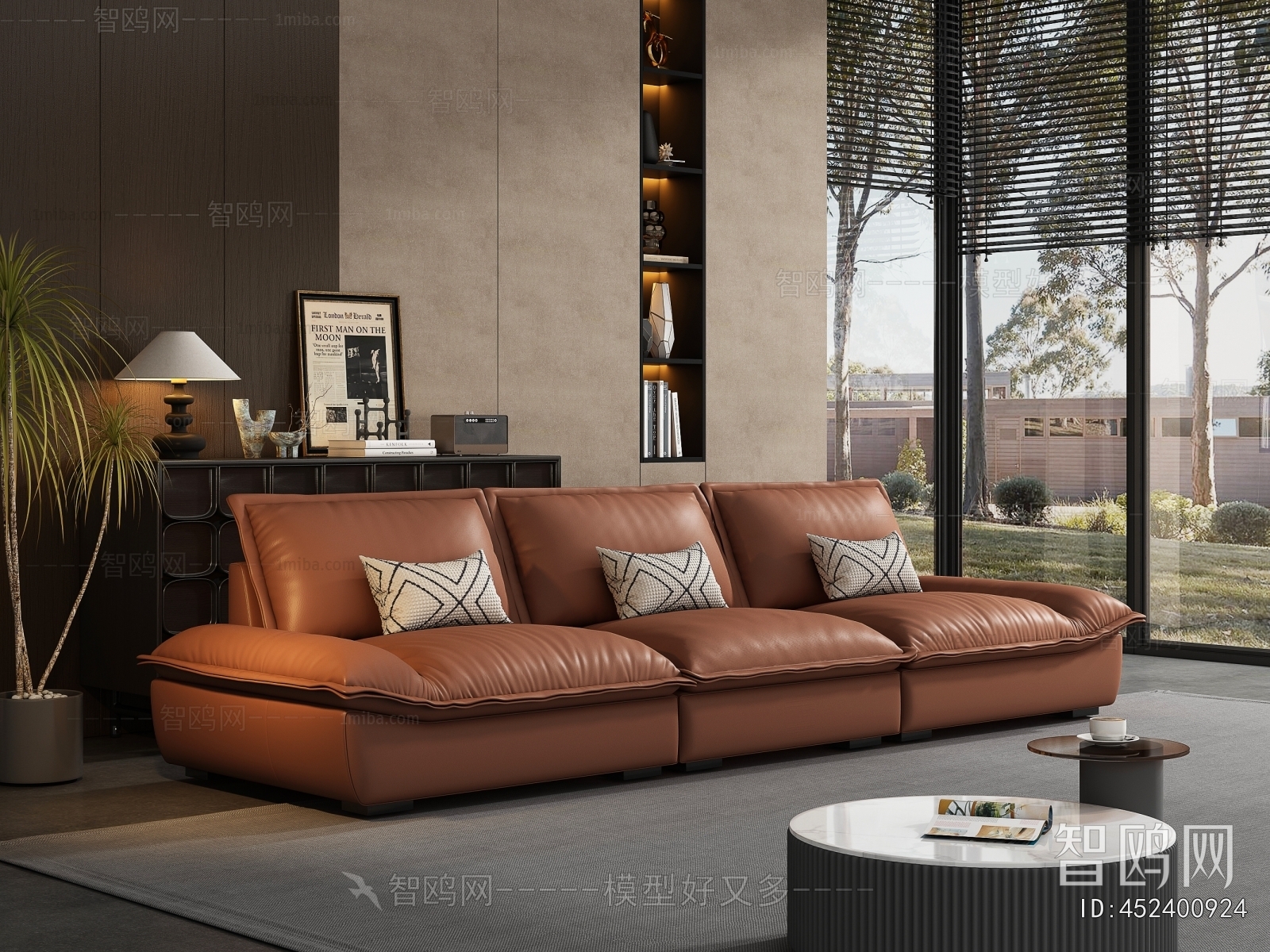 Modern Three-seat Sofa