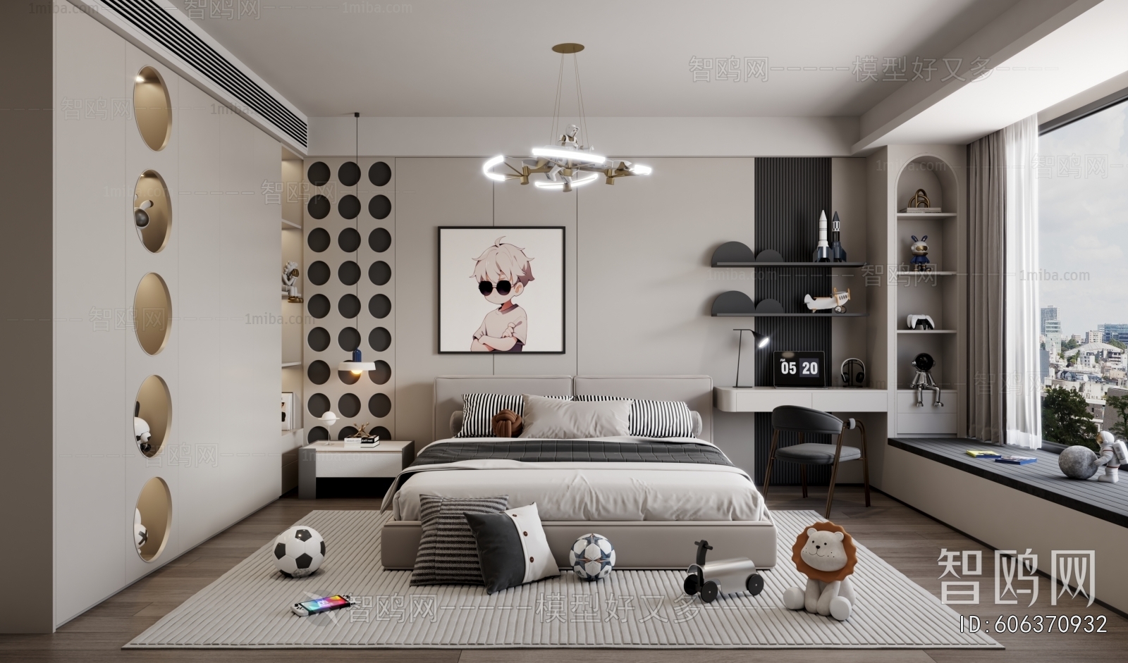 Modern Boy's Room And Son's Room