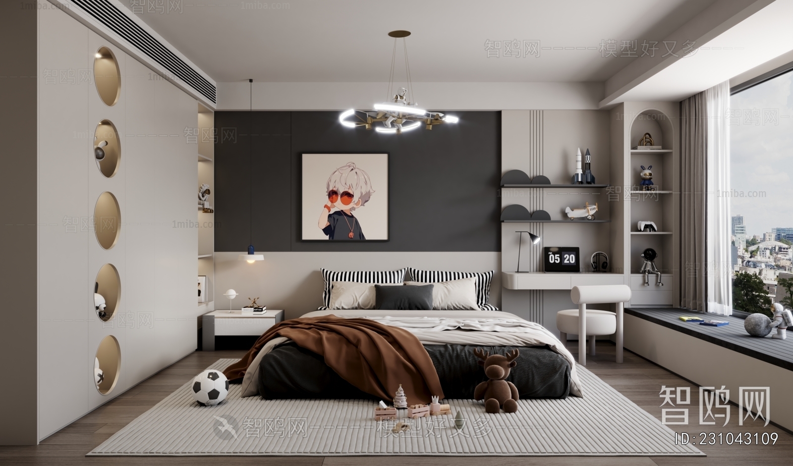 Modern Boy's Room And Son's Room