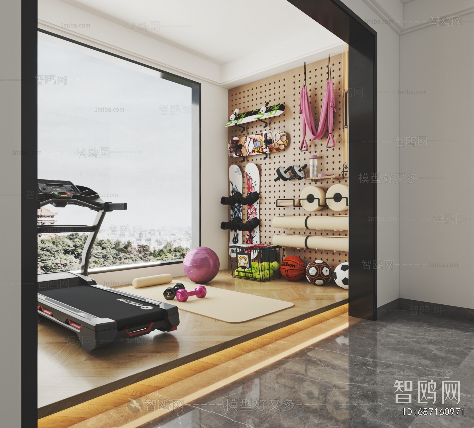 Modern Home Fitness Room