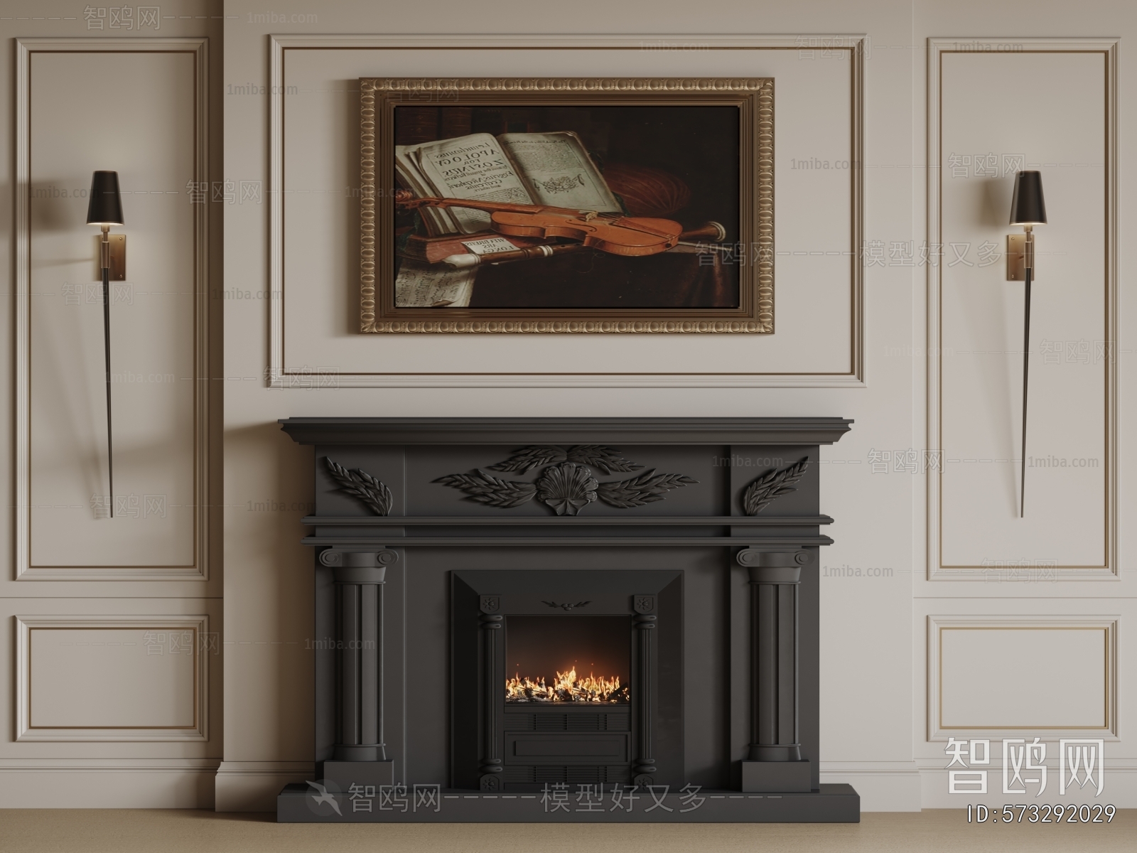 French Style Fireplace