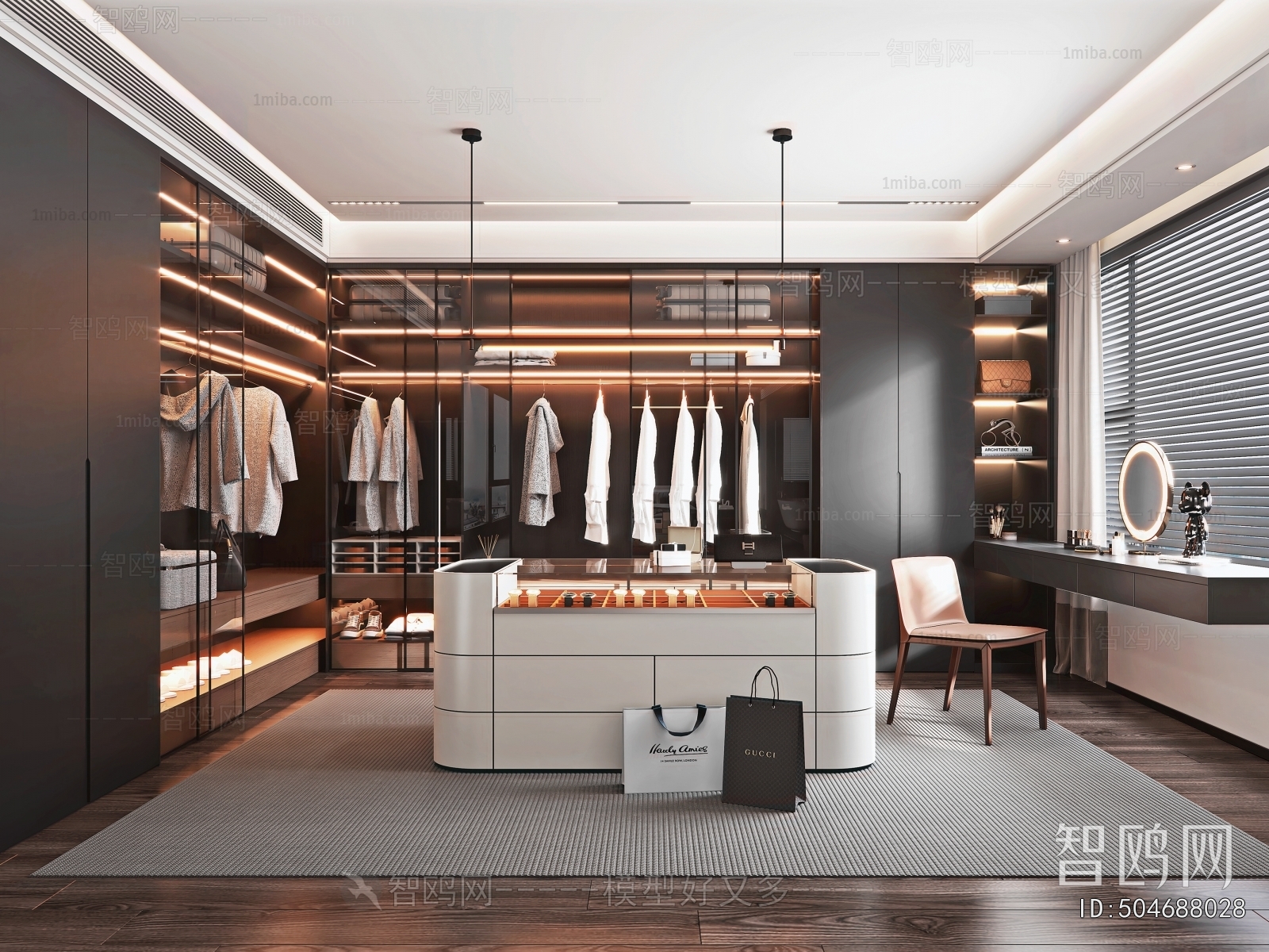 Modern Clothes Storage Area