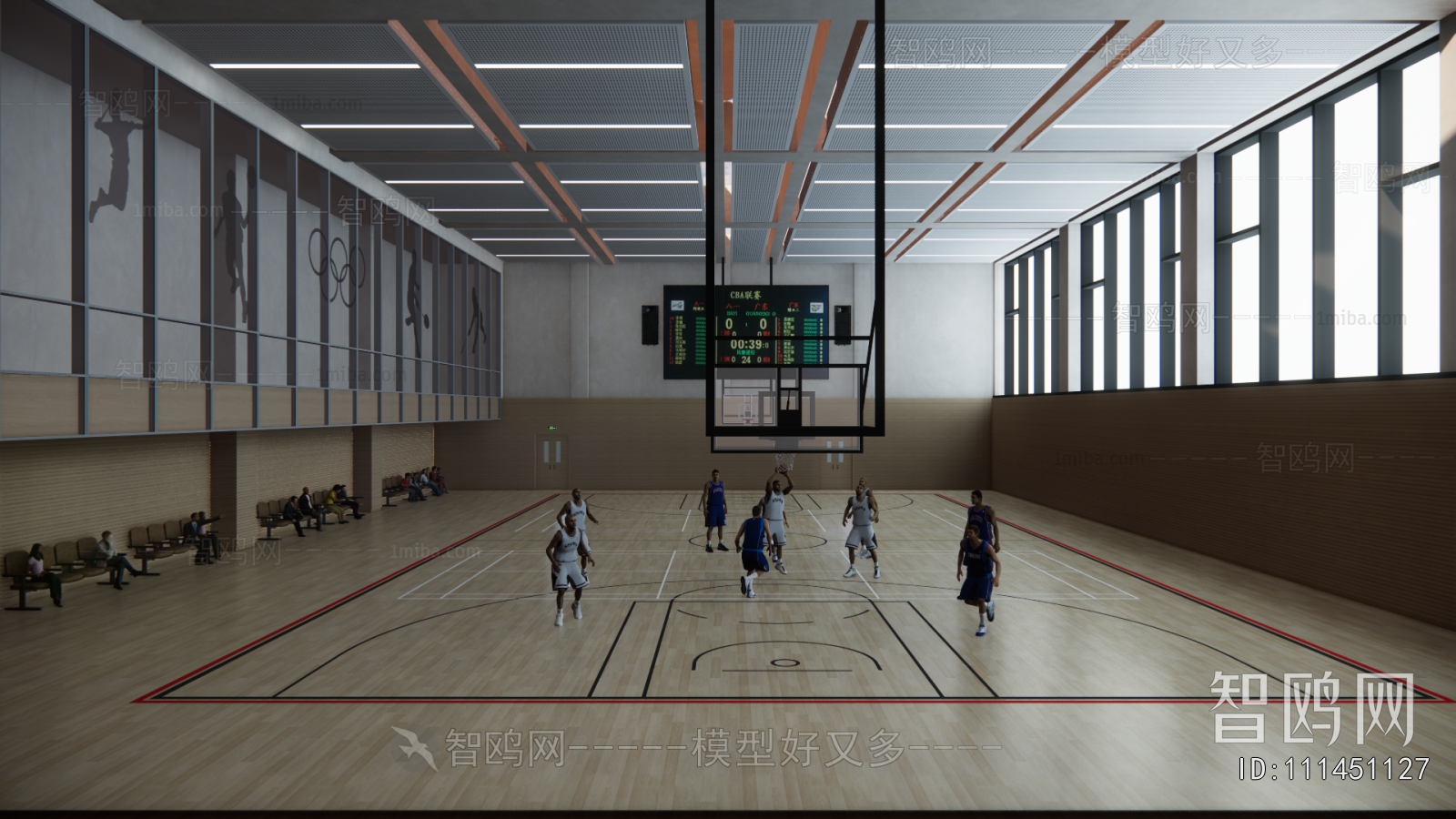 Modern Basketball Arena