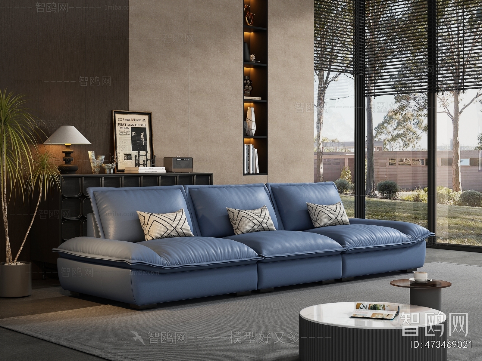 Modern Three-seat Sofa