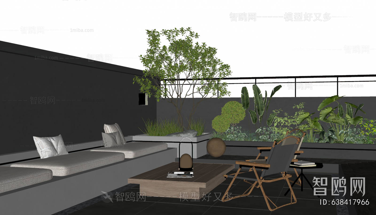 Modern Courtyard/landscape