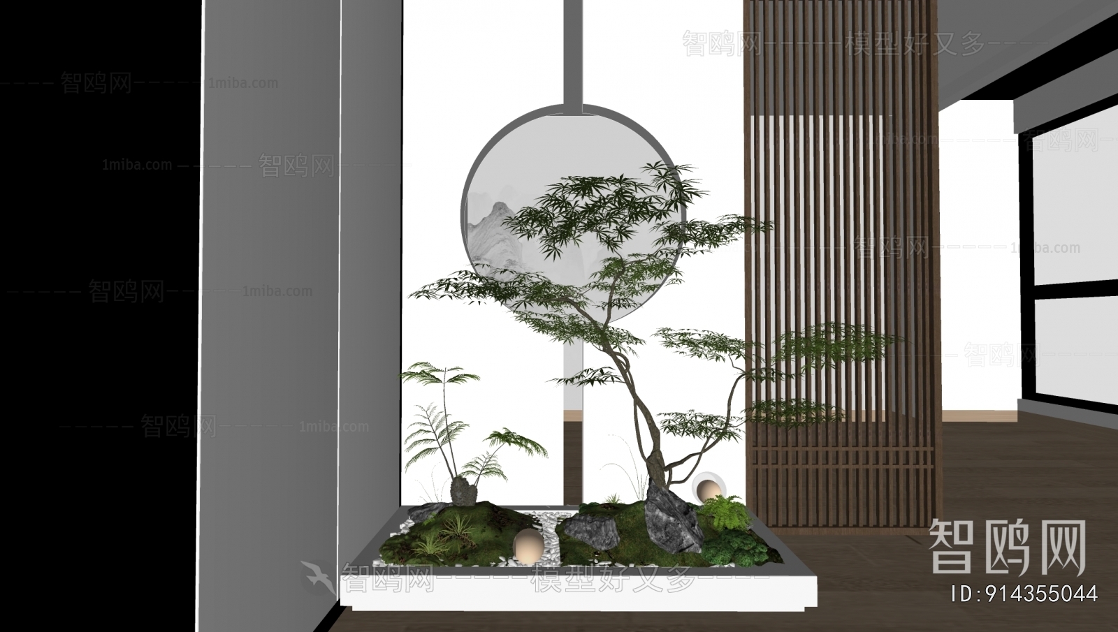 New Chinese Style Plant Landscaping