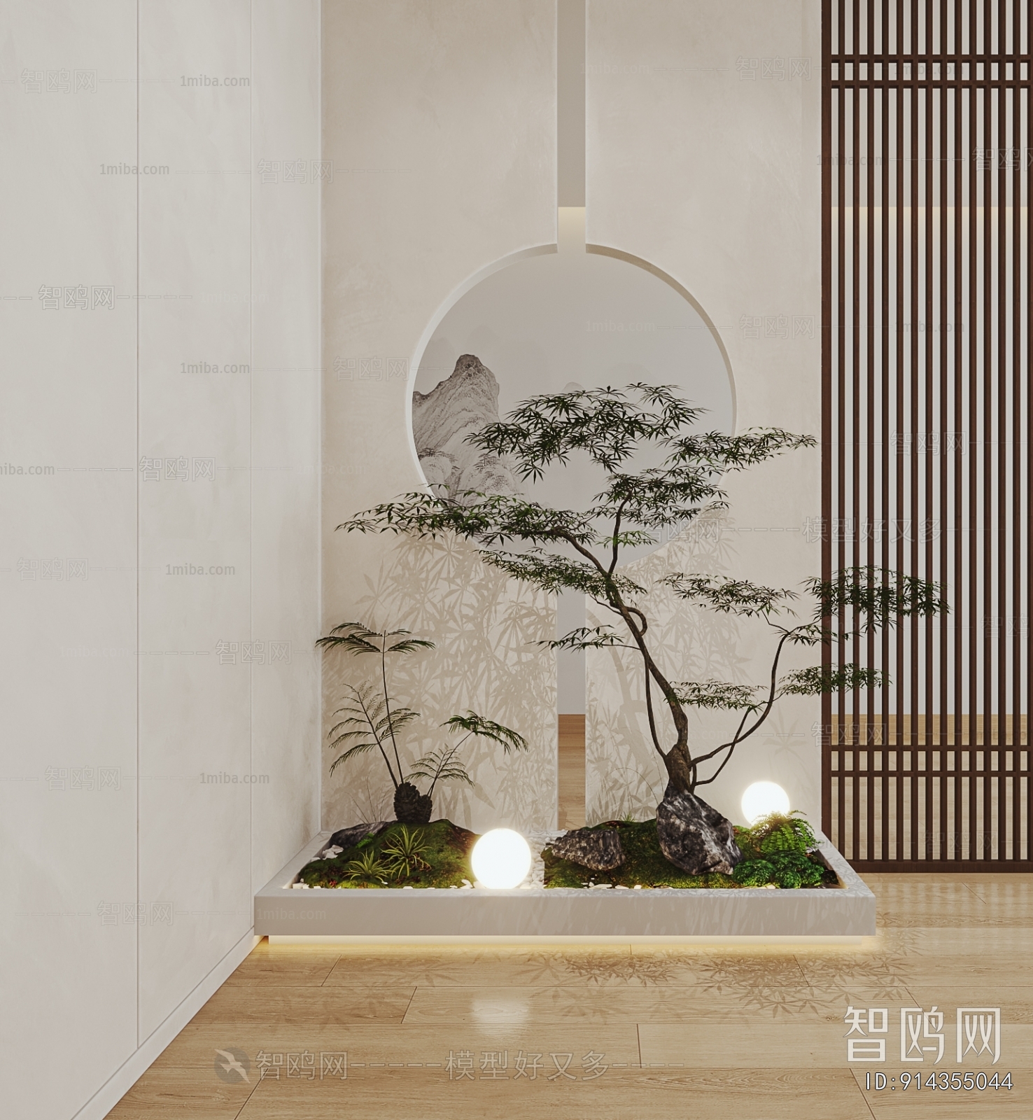 New Chinese Style Plant Landscaping