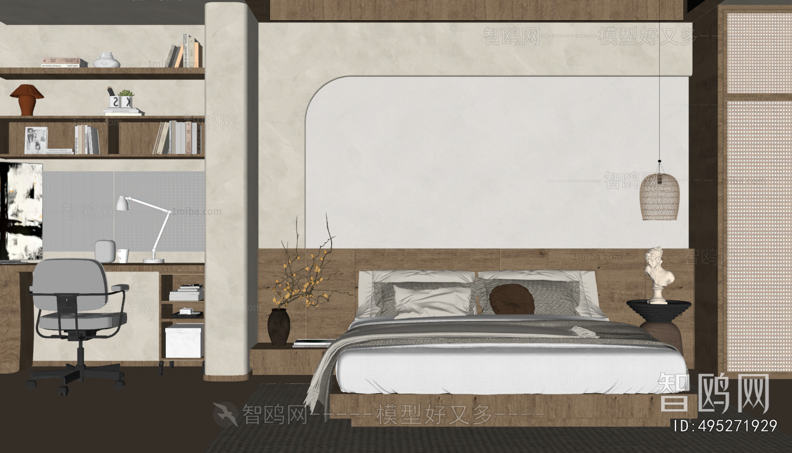 Wabi-sabi Style Bedroom