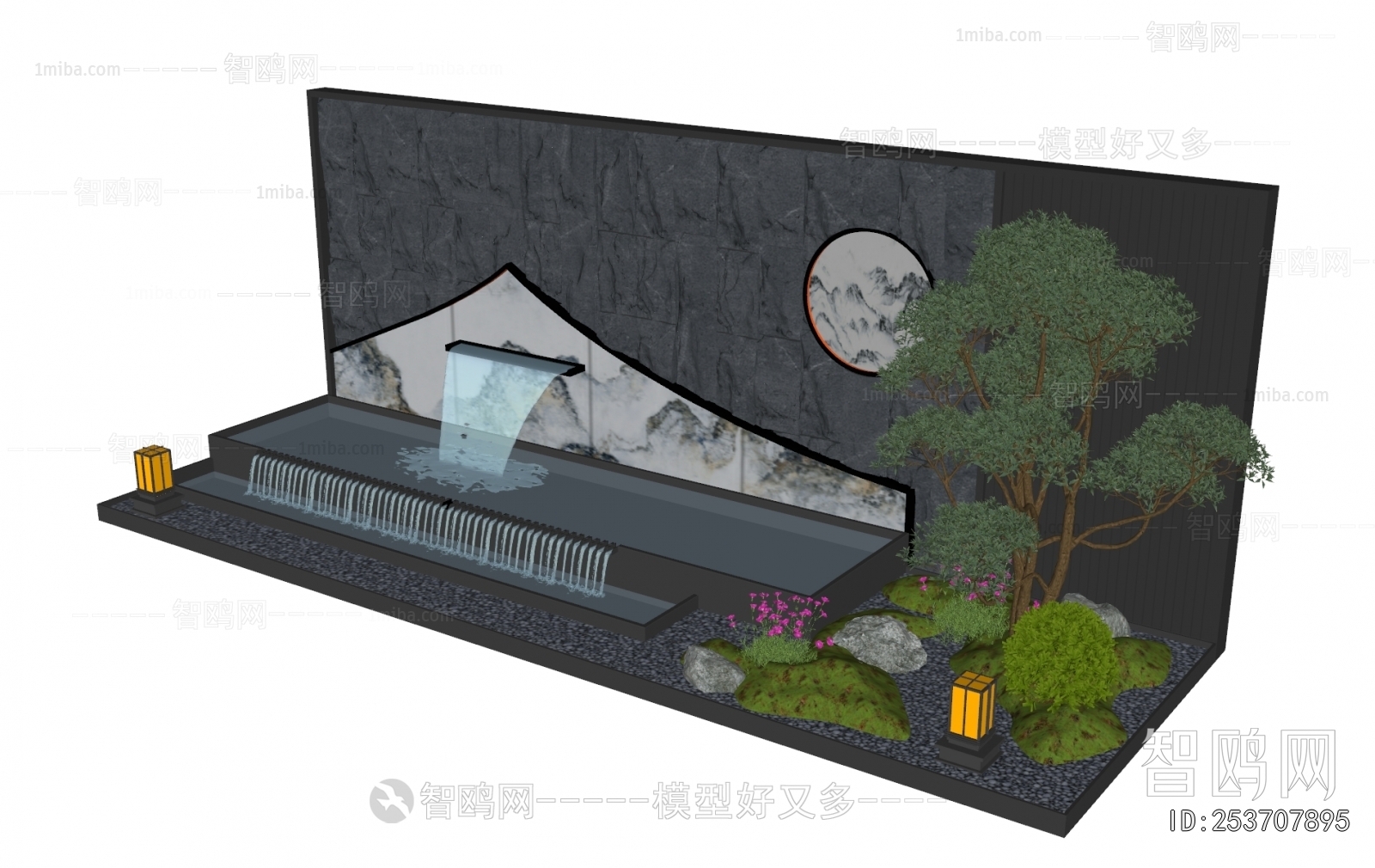 New Chinese Style Landscape Wall