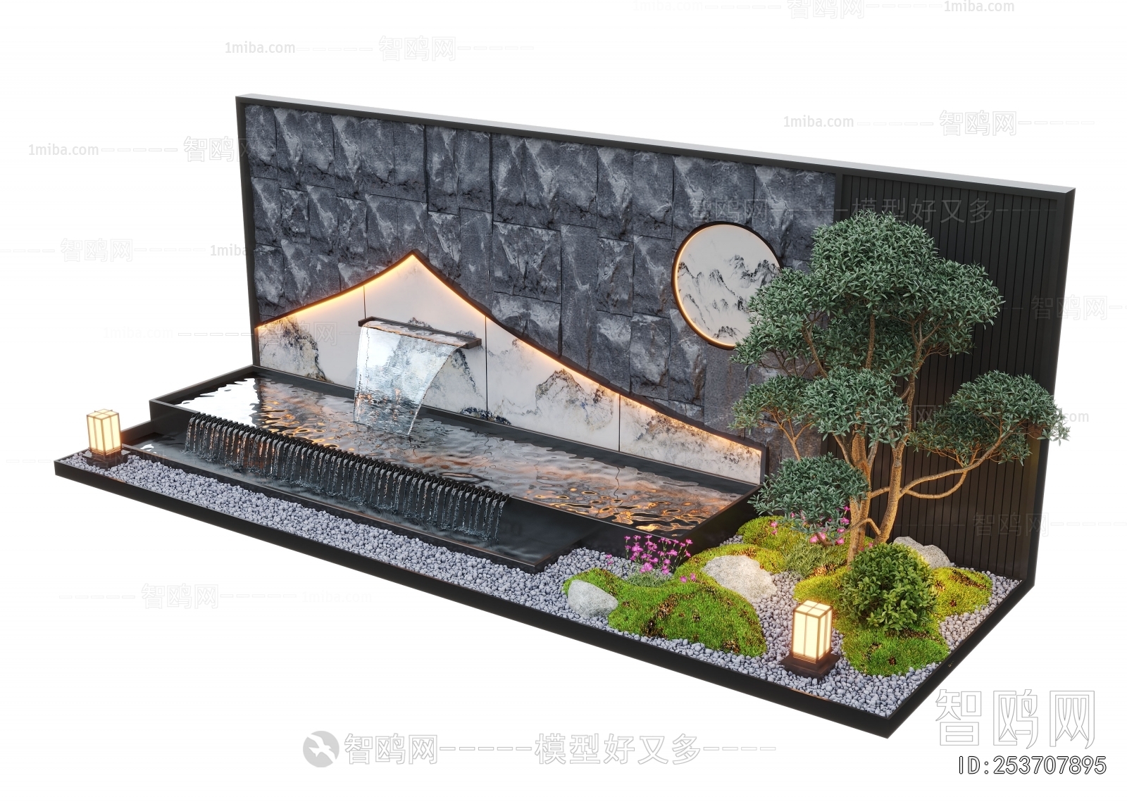 New Chinese Style Landscape Wall