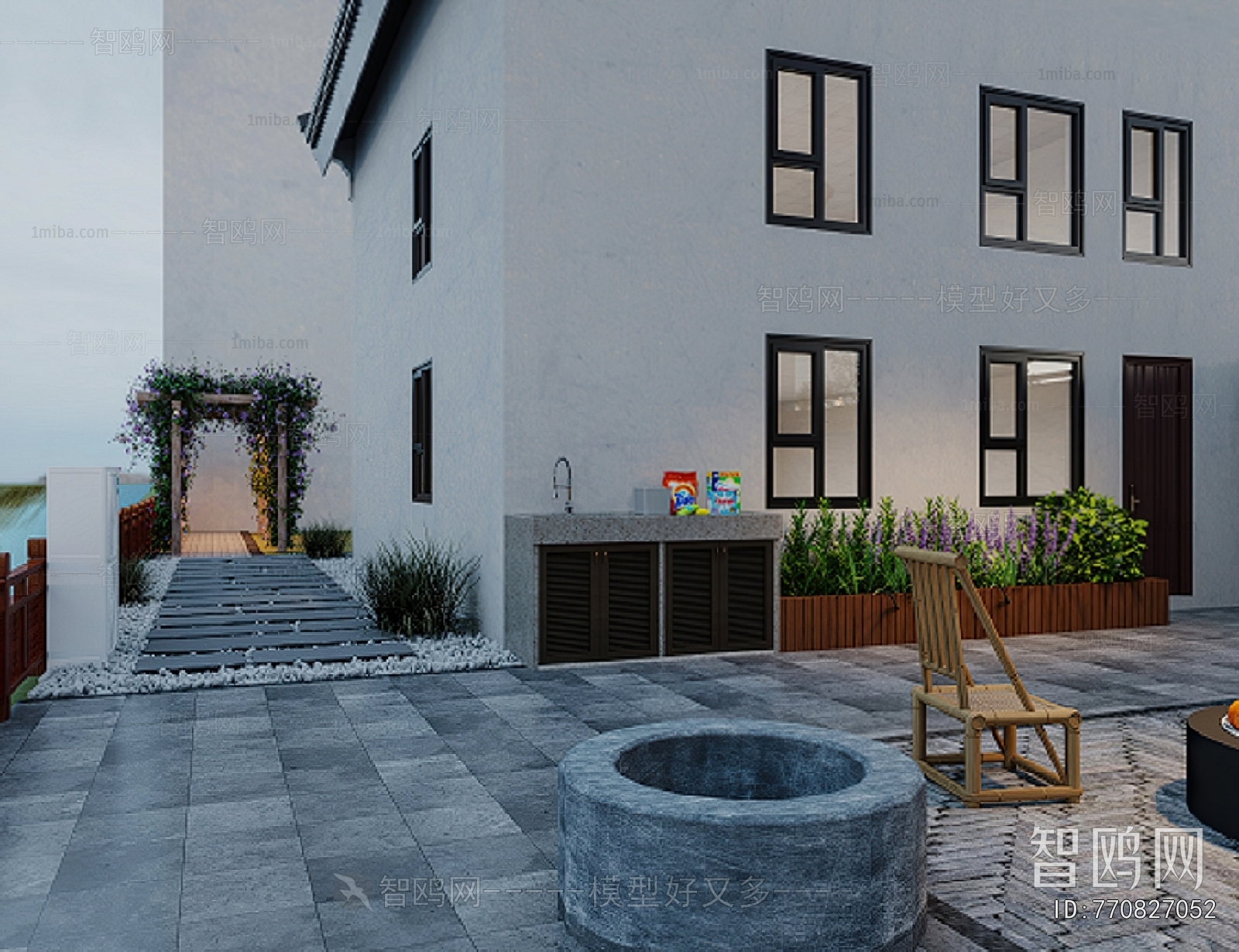 New Chinese Style Courtyard/landscape