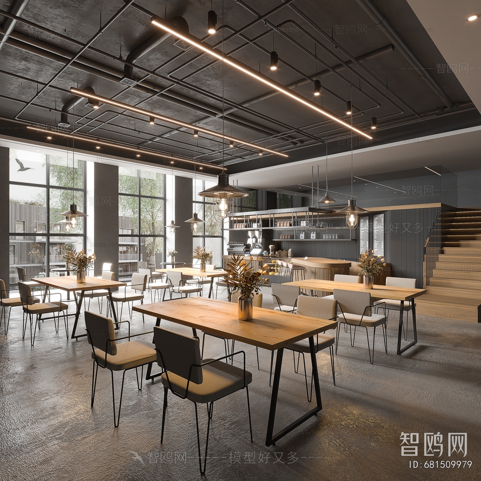 Industrial Style Cafe