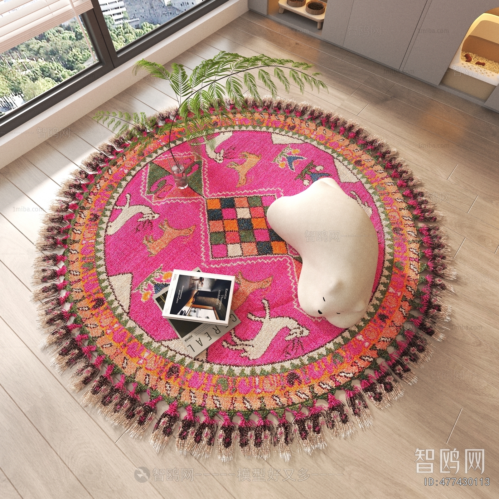 American Style Circular Carpet